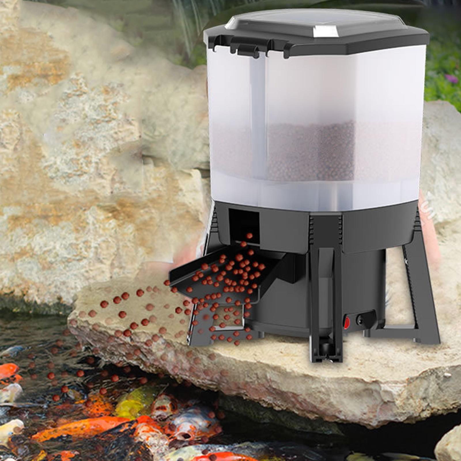 Aquarium Fish Koi - 6L réglable solaire automatique Aquarium mangeoire