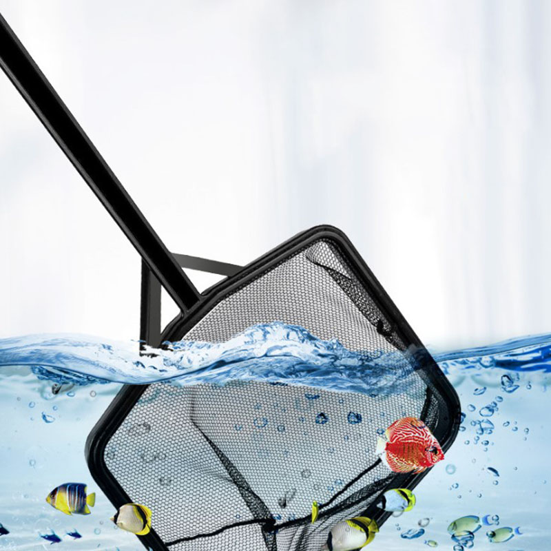 Aquarium Fishland - Filet de pêche pour Aquarium noir,