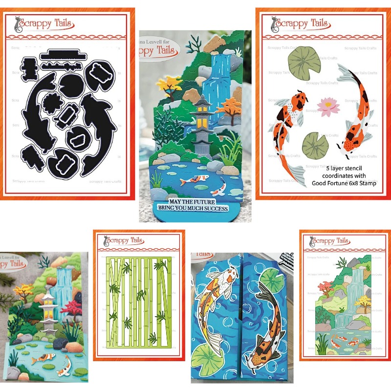 Aquarium Fish Koi - Matrices de découpe en métal Libellules,