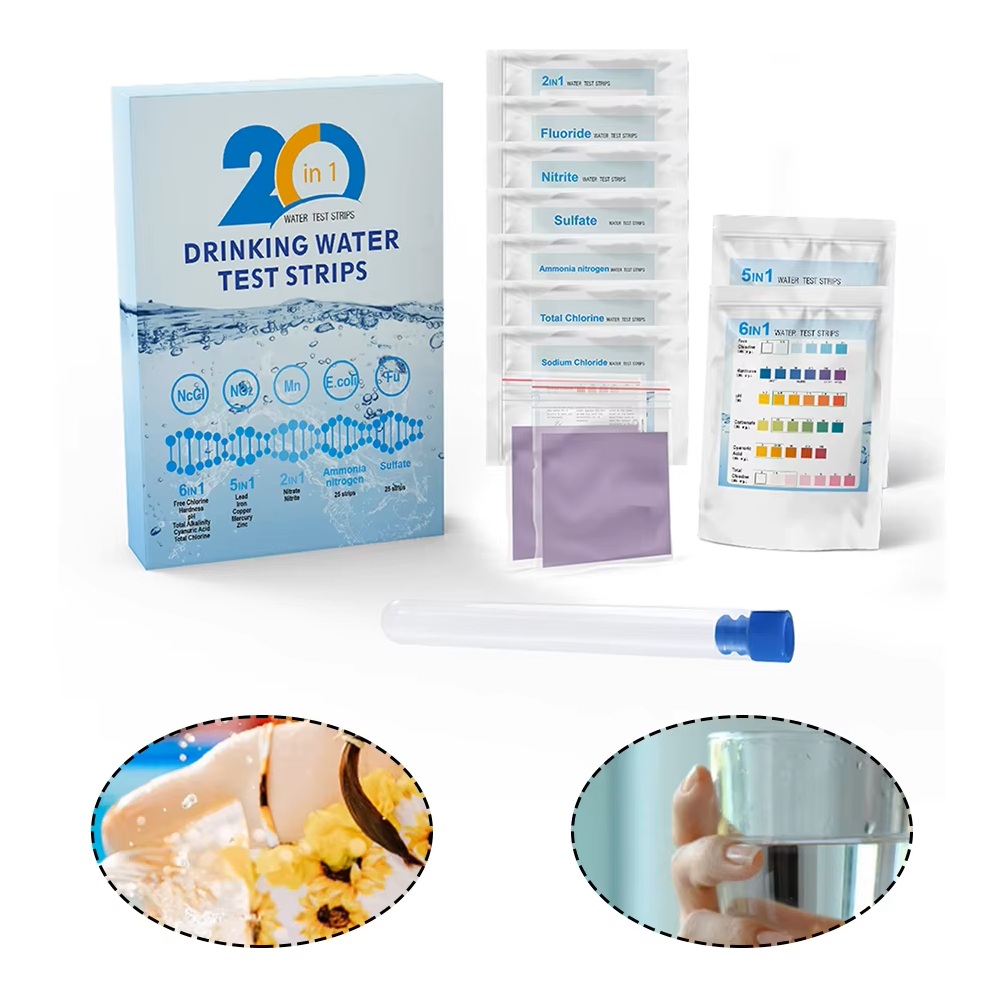 Aquarium Test Kit - Bandelettes de test d'eau YAGO 20
