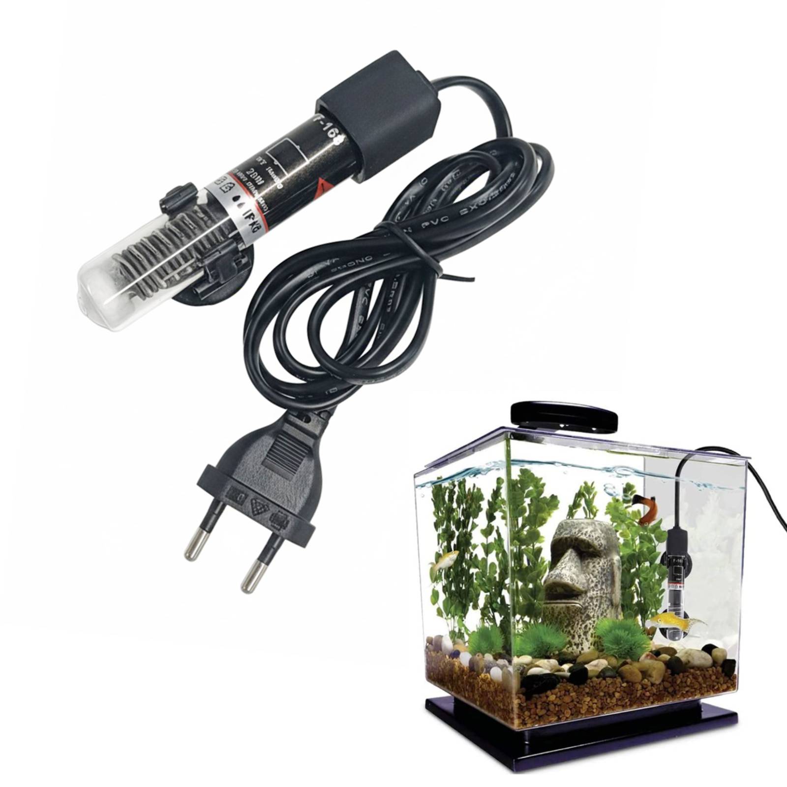 Aquarium Fish Cold Water - Mini chauffage d'aquarium Submersible pour Aquarium,
