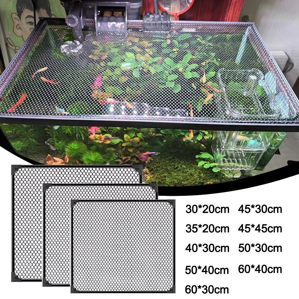 Aquarium Fish Net - Couvercle magnétique Durable pour Aquarium, bricolage,