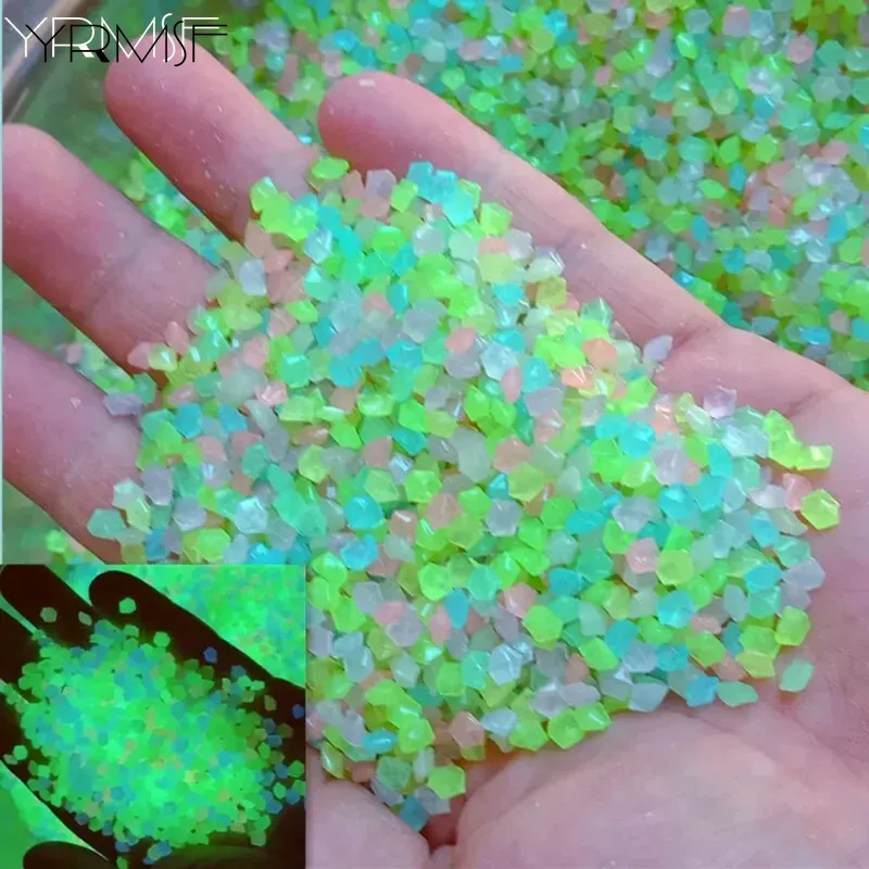 Aquarium Fish That Glow In The Dark - 1000 pièces 3-5mm sable lumineux lueur