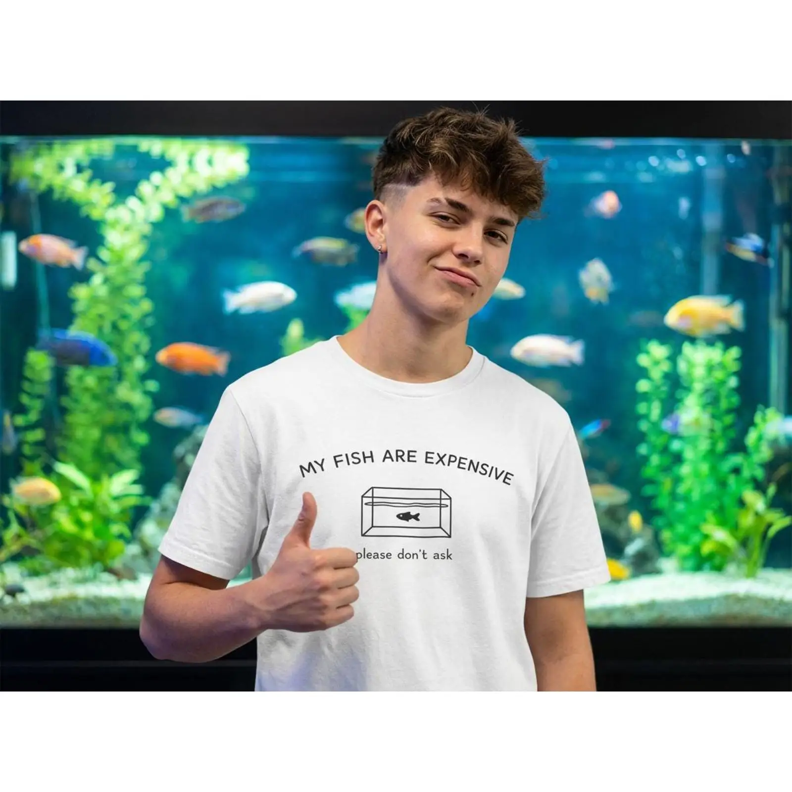 Aquarium Fish Meme - T-shirt Meme vintage « Aquarien, mes