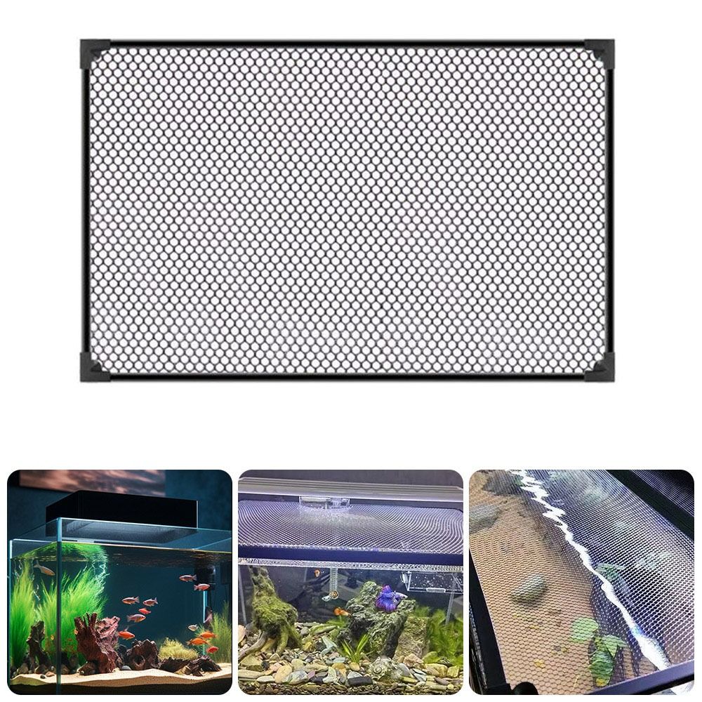Aquarium Fish Net - Couverture magnétique durable pour aquarium, installation