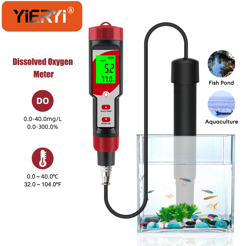 Aquarium Fish Koi - Compteur d'oxygène dissous pour eau ATC,