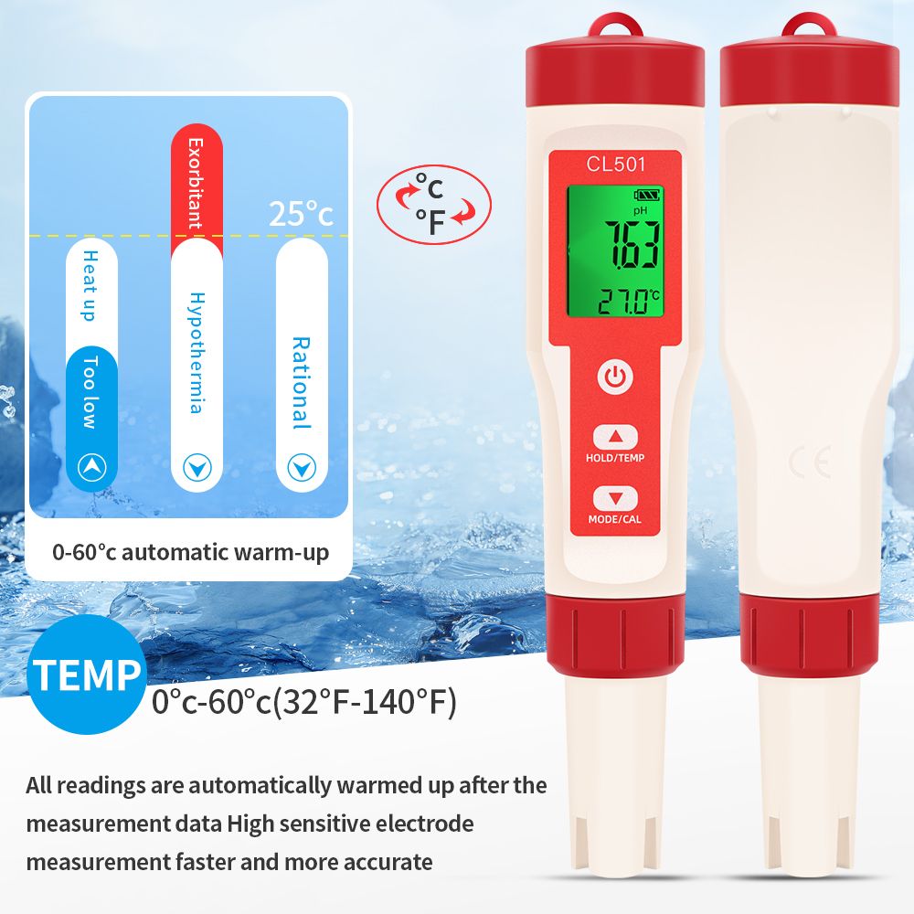PH/CL2/H2/ORP/compteur de temp - Aquarium Test Kit avis et prix