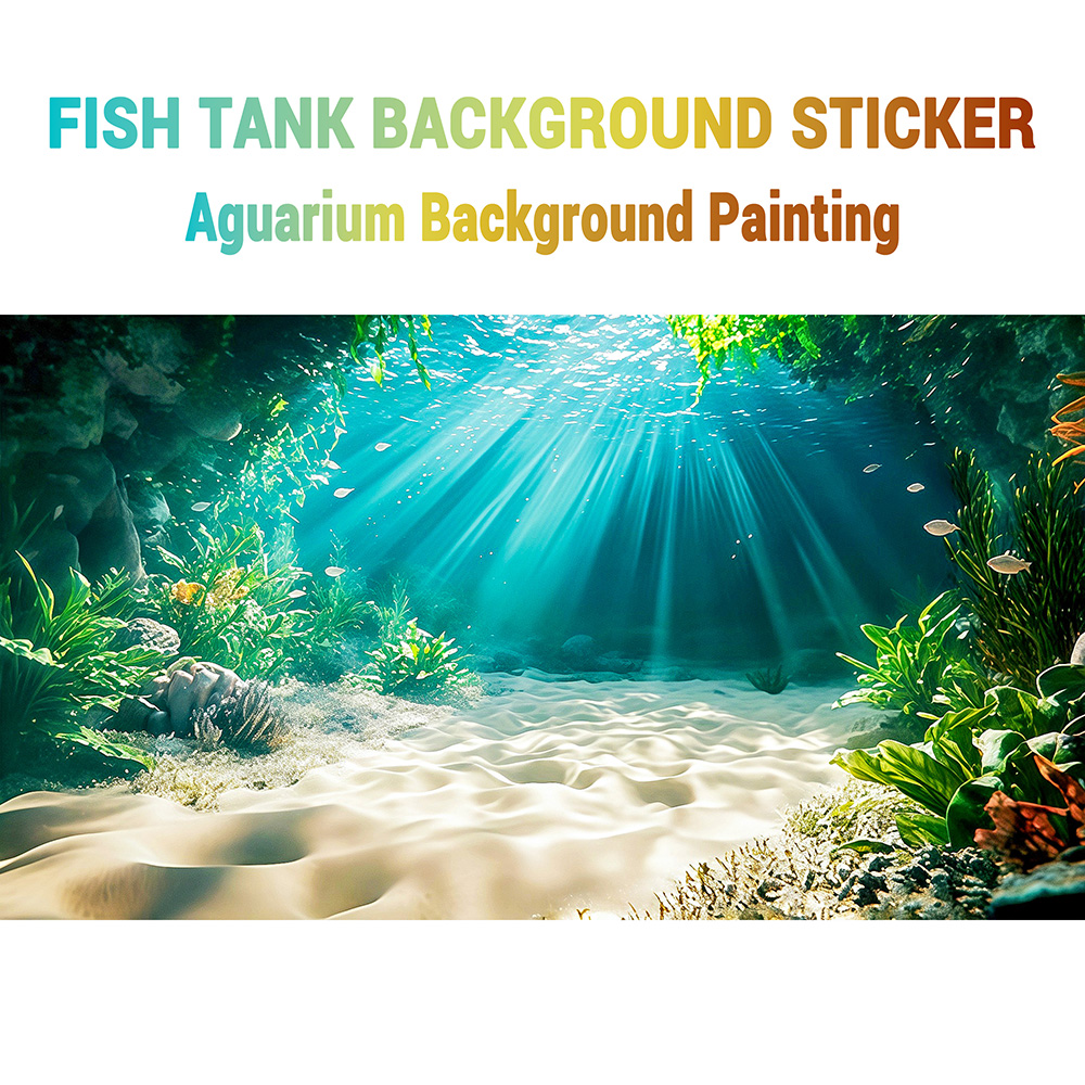 Beach Secret Land, peinture de - Aquarium Fishland avis et prix