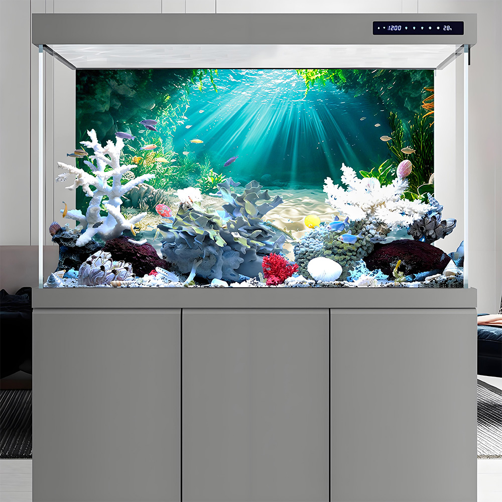 Beach Secret Land, peinture de - Aquarium Fishland avis et prix