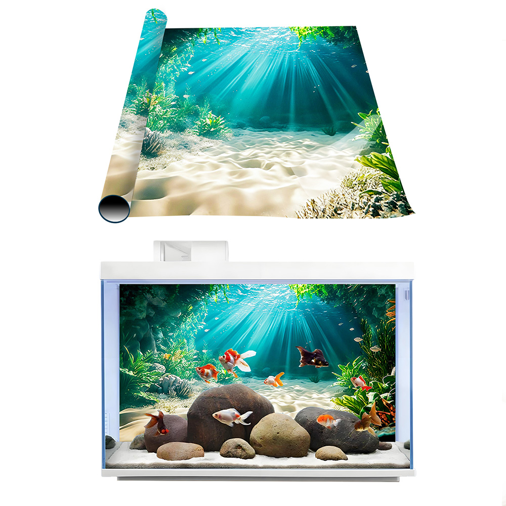 Beach Secret Land, peinture de - Aquarium Fishland avis et prix