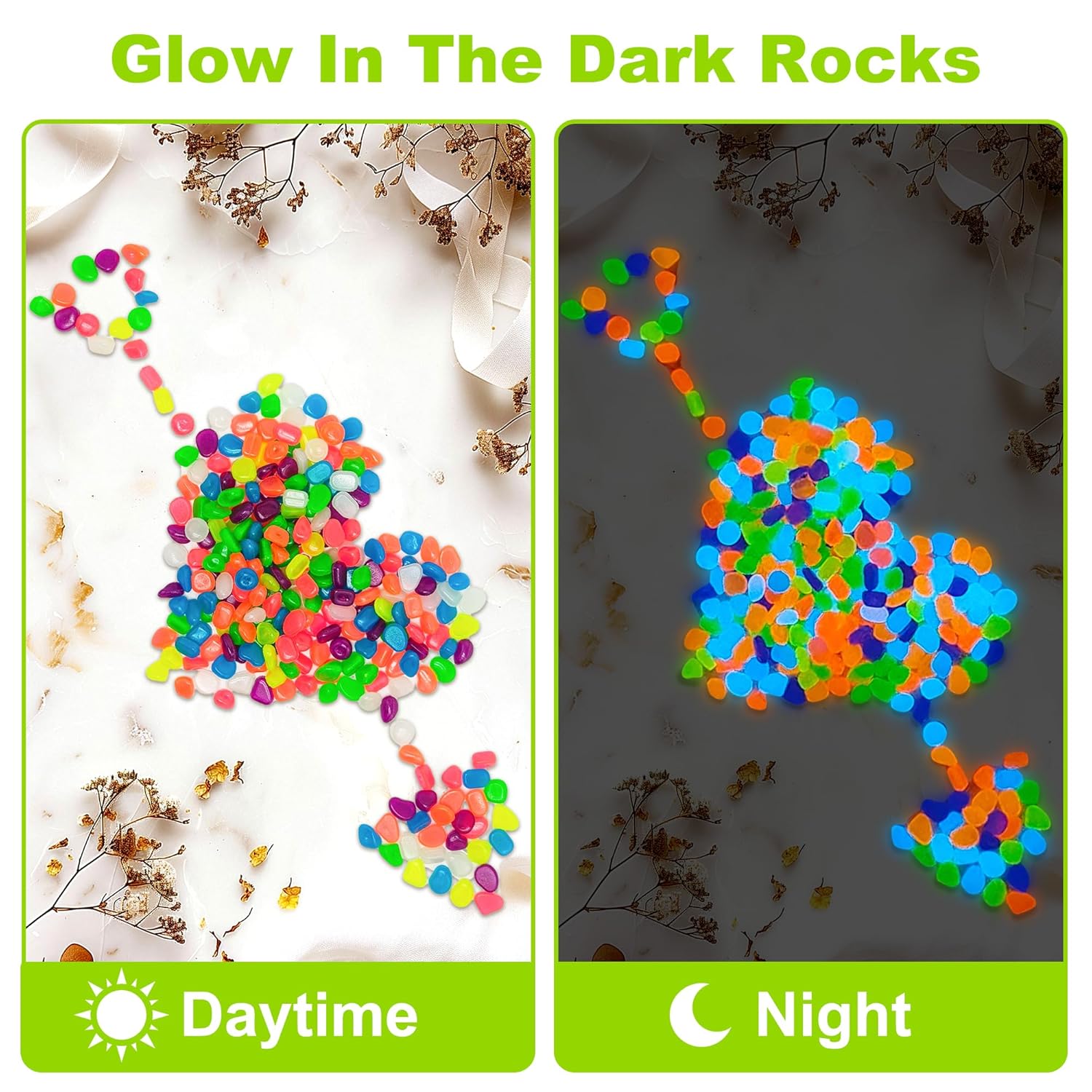 Galets lumineux qui brillent d - Aquarium Fish That Glow In The Dark avis et prix