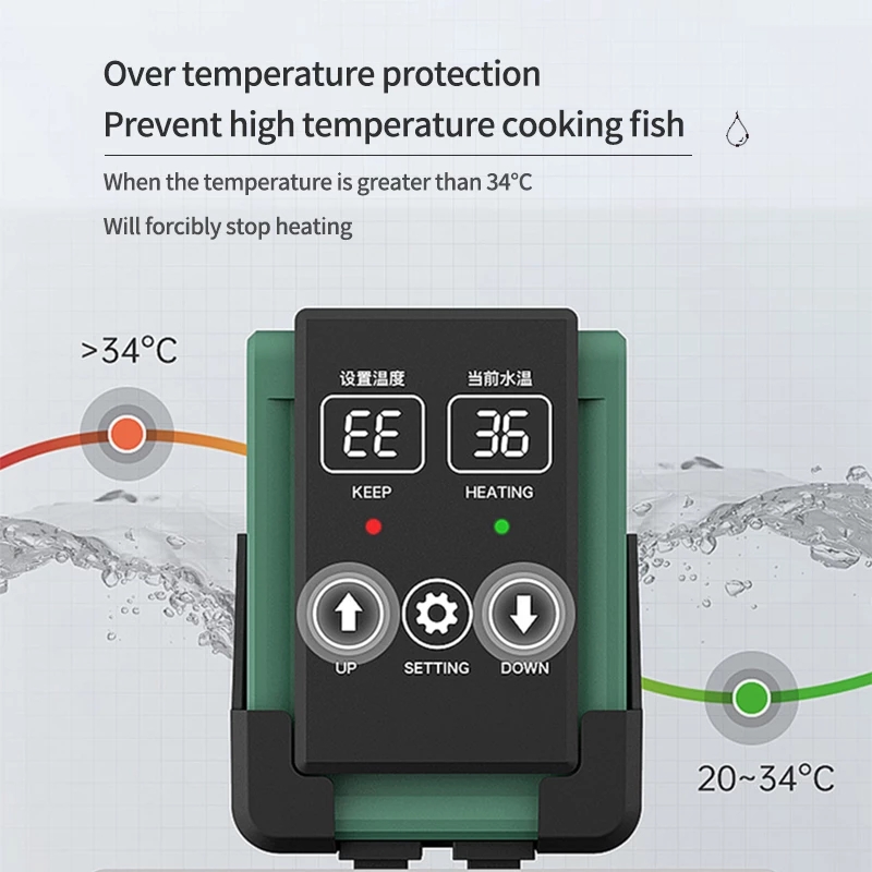 Nouveau Aquarium chauffage Sub - Aquarium Fish Cold Water avis et prix