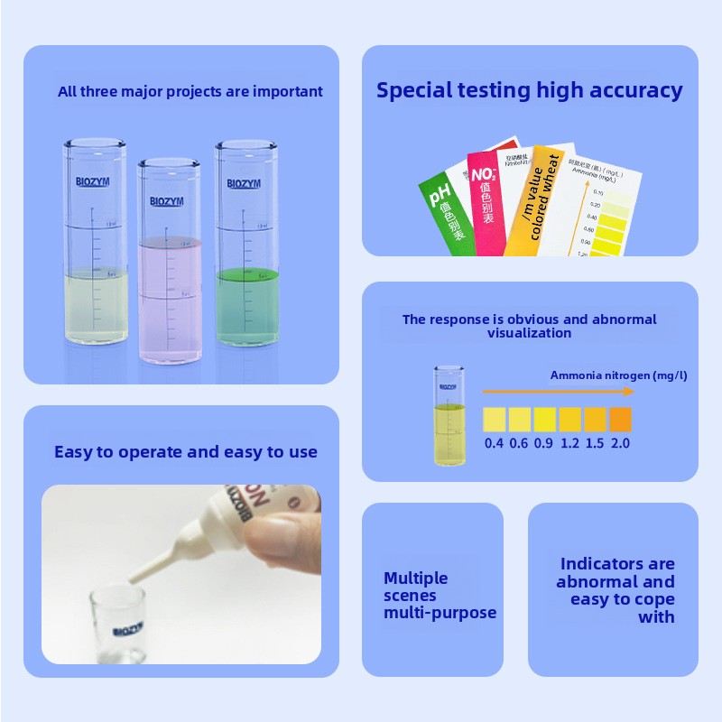 BIOZYM Kit de test d'aquarium- - Aquarium Test Kit avis et prix