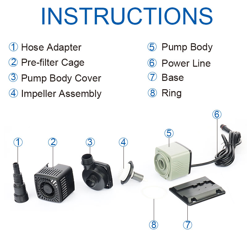 Pompe à eau submersible DC24V  - Aquarium Fish And Price avis et prix