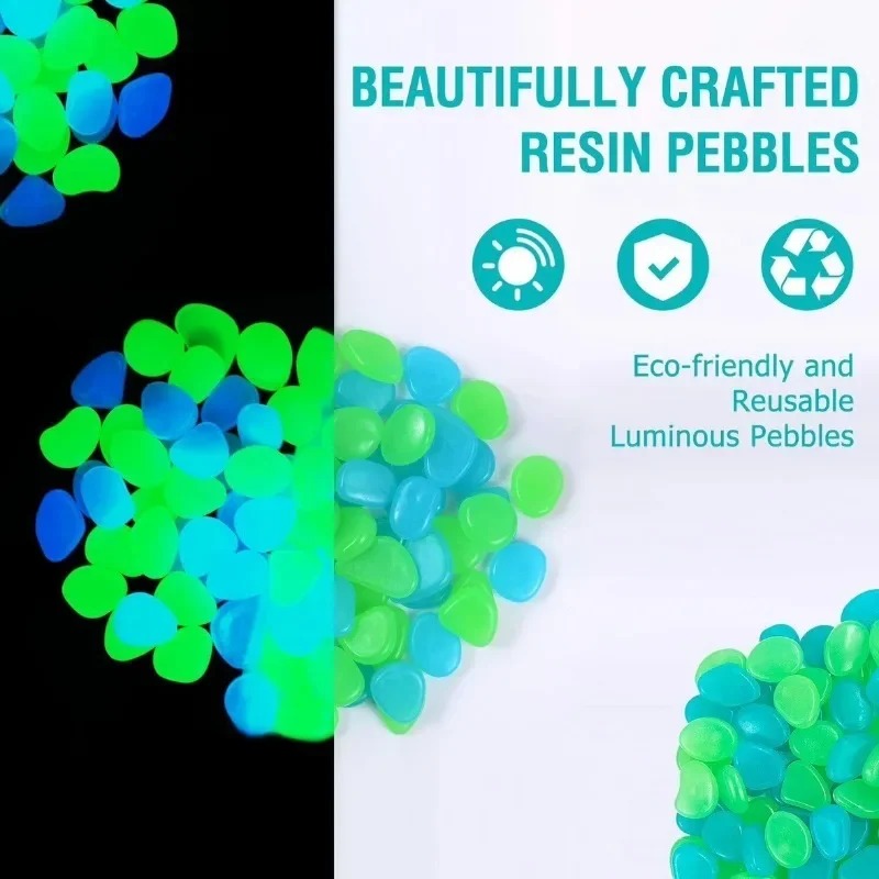 100-1000 pièces de galets lumi - Aquarium Fish That Glow In The Dark avis et prix
