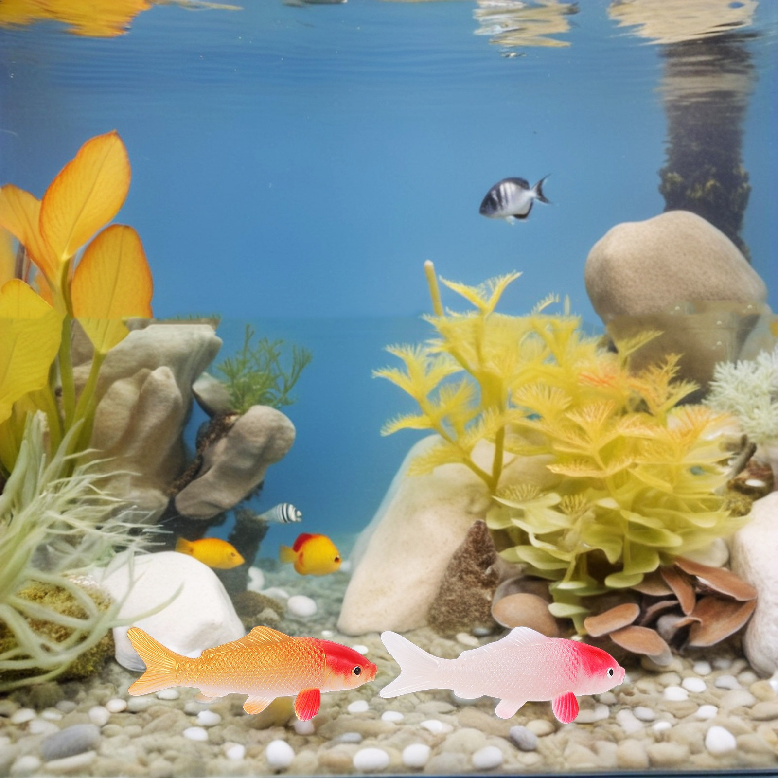 2 pièces de décorations flotta - Aquarium Fish Koi avis et prix